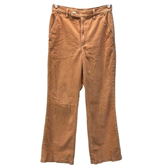 Levi's Math Club Flare Corduroy Women's Trousers Premium 26 Peach Orange - Picture 2 of 16